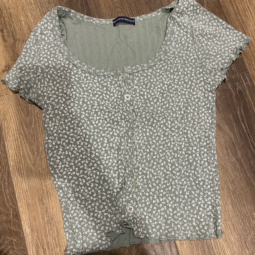 Floral Button-Up Top